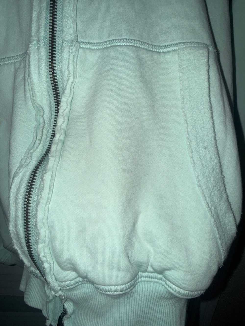 Free People/We The Free By Your Side Lined Hoodie Oversized Zip Jacket - L - Picture 9 of 9